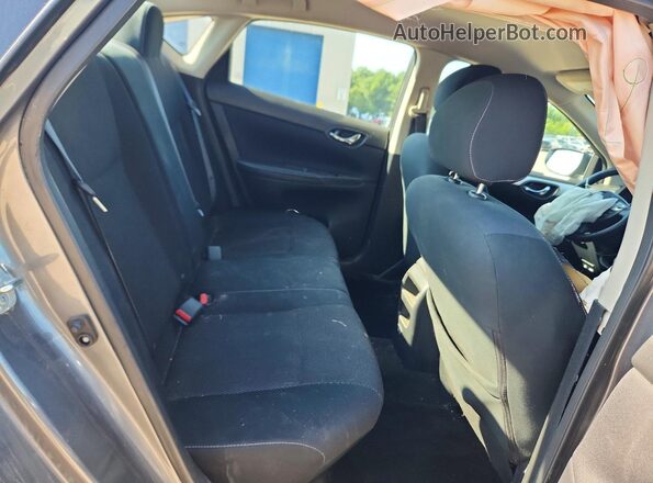 3N1AB7AP4KY449969 2019 NISSAN SENTRA Silver Rear seats view
