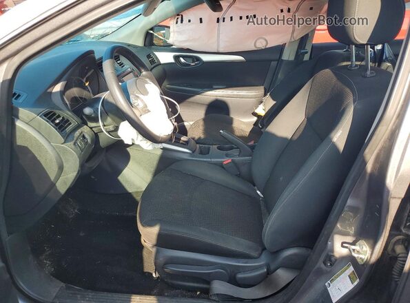 3N1AB7AP4KY449969 2019 NISSAN SENTRA Silver Front interior view