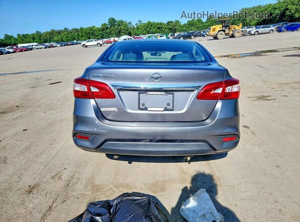 3N1AB7AP4KY449969 2019 NISSAN SENTRA Silver Rear view