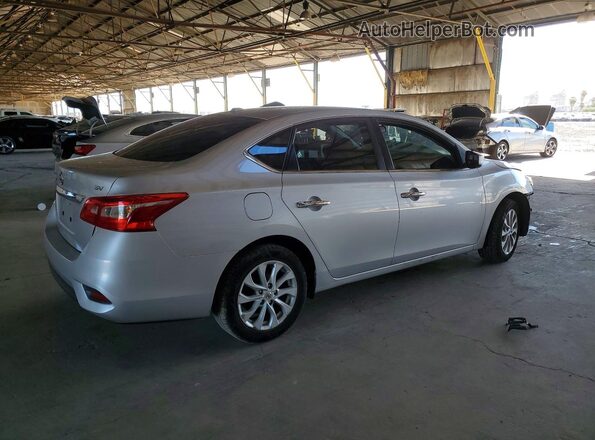 3N1AB7AP4KY453116 2019 NISSAN SENTRA Silver Tył prawy