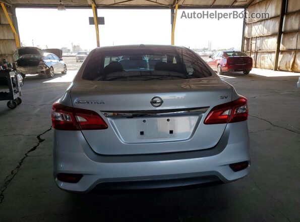 3N1AB7AP4KY453116 2019 NISSAN SENTRA Silver Widok z tyłu