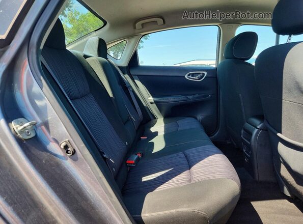 3N1AB7AP4KY457067 2019 NISSAN SENTRA Silver Rear seats view