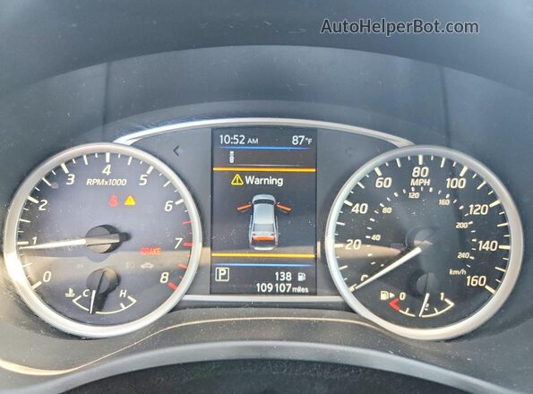 3N1AB7AP4KY457067 2019 NISSAN SENTRA Silver Instrument cluster view
