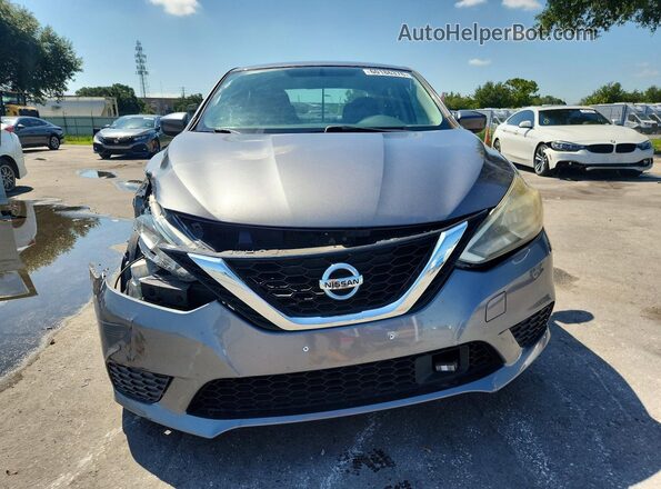 3N1AB7AP4KY457067 2019 NISSAN SENTRA Silver Front view