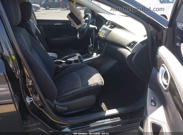 3N1AB7AP5GL672316 2016 NISSAN SENTRA Black წინა სალონის ხედი