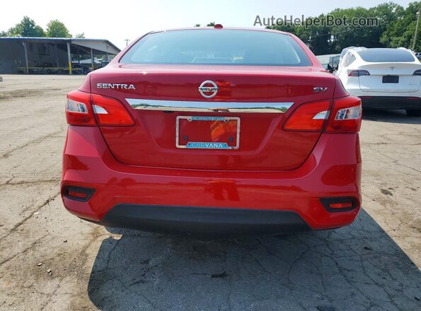 3N1AB7AP5GL683820 2016 NISSAN SENTRA Red Rear view