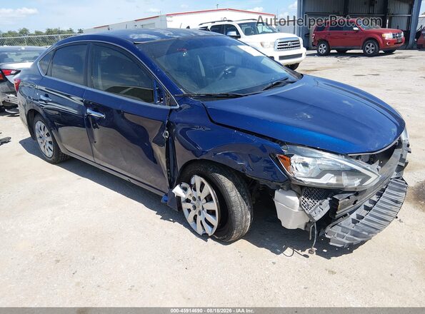 3N1AB7AP5GY228873 2016 NISSAN SENTRA Blue Вид спереду