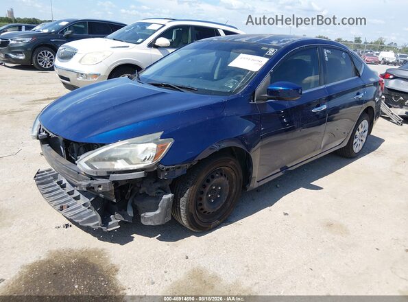 3N1AB7AP5GY228873 2016 NISSAN SENTRA Blue Передня ліва чверть