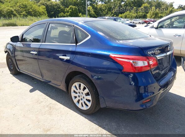 3N1AB7AP5GY228873 2016 NISSAN SENTRA Blue Задня ліва чверть