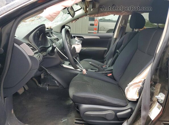 3N1AB7AP5GY263042 2016 NISSAN SENTRA Черный Вид салона спереди