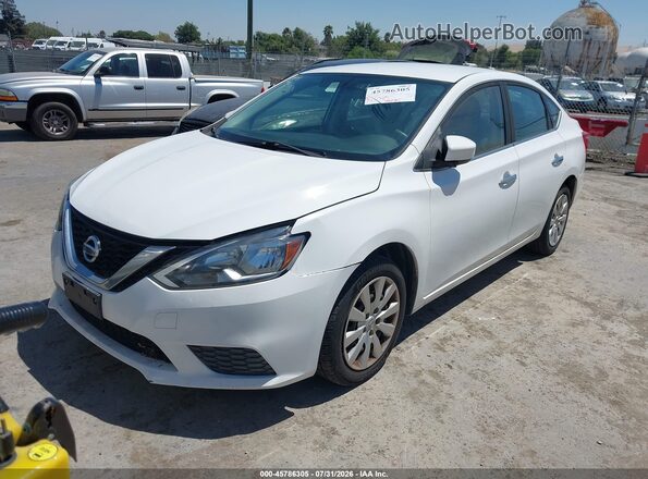 3N1AB7AP5GY281301 2016 NISSAN SENTRA White წინა მარცხენა ხედი სამი მეოთხედიდან
