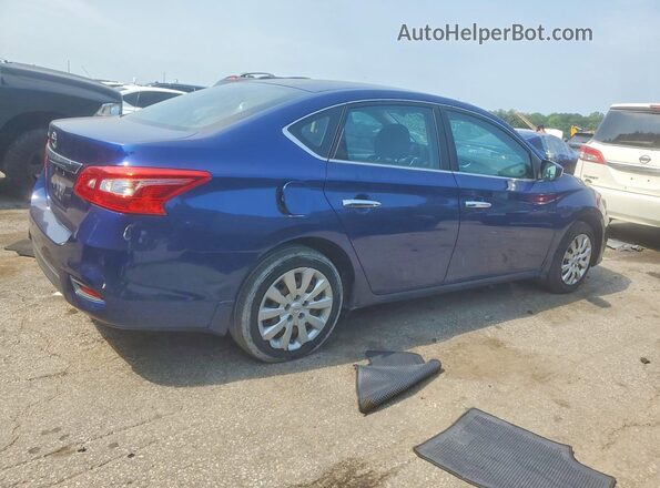 3N1AB7AP5GY306360 2016 NISSAN SENTRA Синий Задняя правая четверть