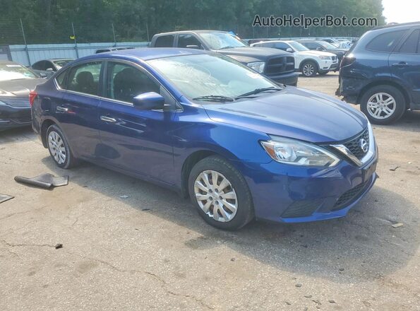 3N1AB7AP5GY306360 2016 NISSAN SENTRA Синий Передняя правая четверть