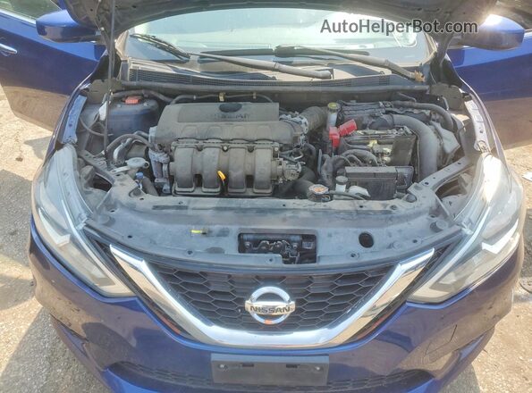 3N1AB7AP5GY306360 2016 NISSAN SENTRA Синий Вид задней части салона