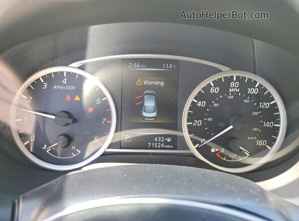 3N1AB7AP5GY306729 2016 NISSAN SENTRA White Вид щитка приладів