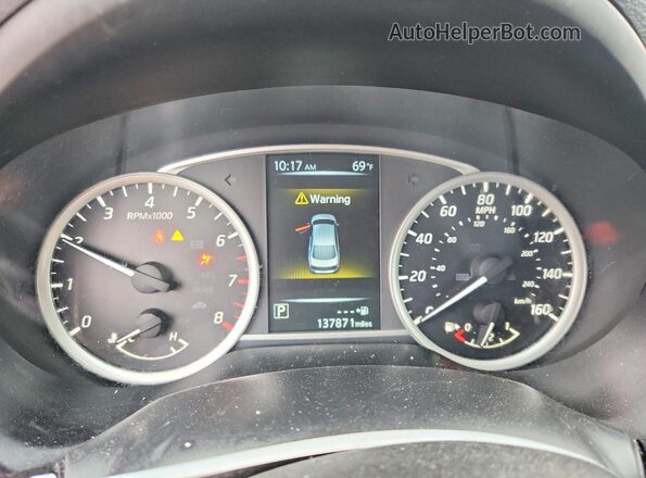 3N1AB7AP5HL637518 2017 NISSAN SENTRA Серый Вид щитка приборов