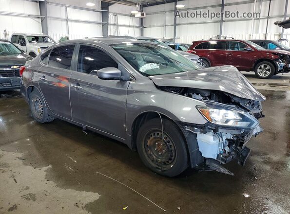 3N1AB7AP5HL643626 2017 NISSAN SENTRA Gray წინა მარჯვენა