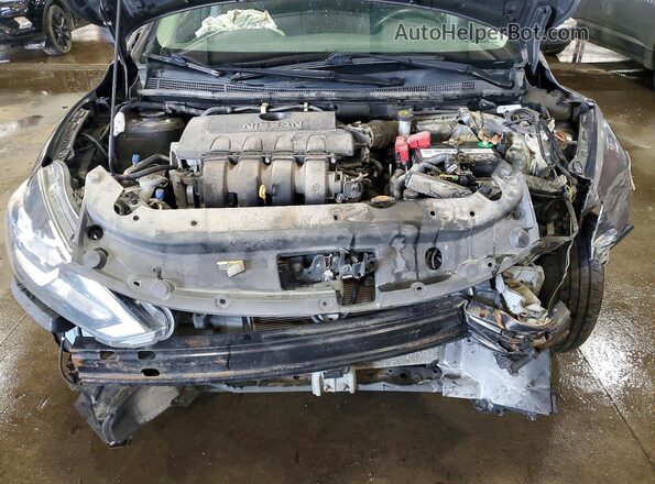 3N1AB7AP5HL643626 2017 NISSAN SENTRA Gray უკანა სალონის ხედი
