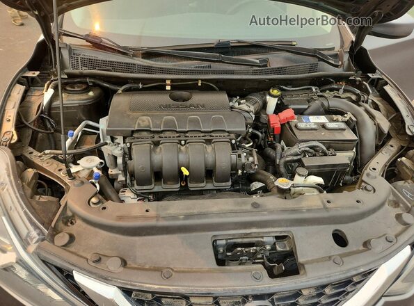 3N1AB7AP5HL696987 2017 NISSAN SENTRA Серый Вид задней части салона
