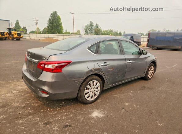 3N1AB7AP5HL696987 2017 NISSAN SENTRA Серый Задняя правая четверть