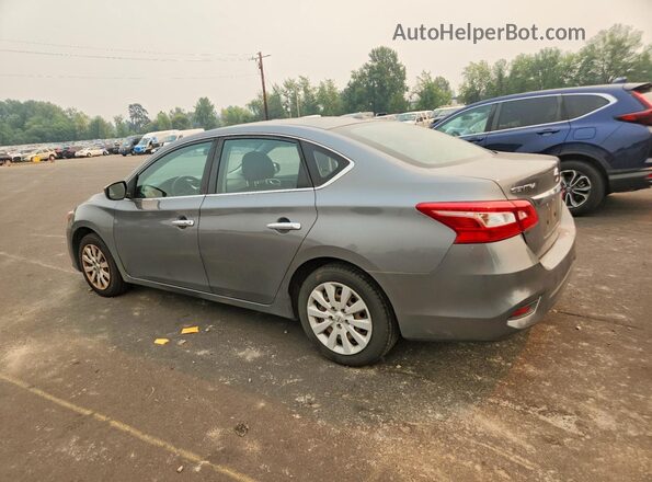 3N1AB7AP5HL696987 2017 NISSAN SENTRA Серый Задняя левая четверть
