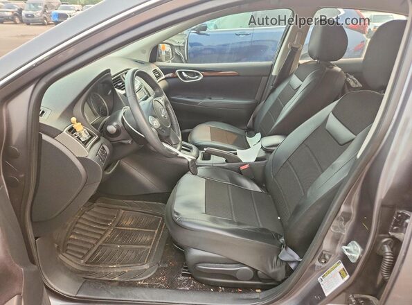 3N1AB7AP5HL696987 2017 NISSAN SENTRA Серый Вид салона спереди