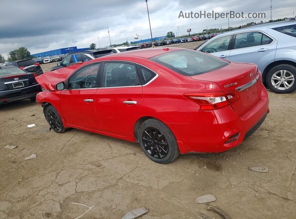 3N1AB7AP5HL717417 2017 NISSAN SENTRA Красный Задняя левая четверть