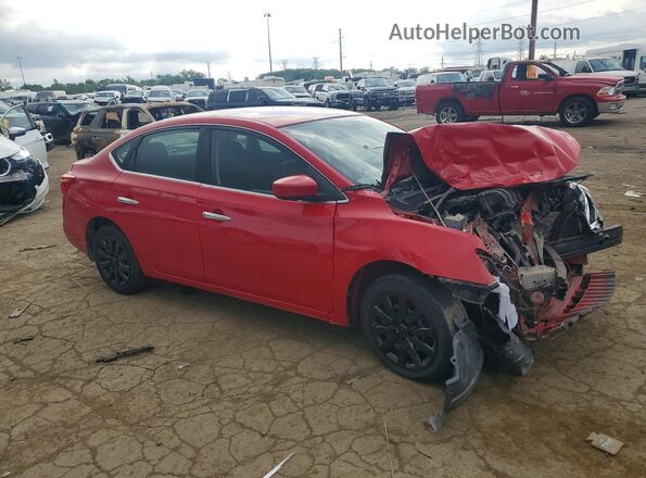3N1AB7AP5HL717417 2017 NISSAN SENTRA Красный Передняя правая четверть