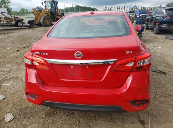 3N1AB7AP5HL717417 2017 NISSAN SENTRA Красный Вид сзади