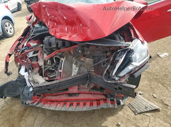 3N1AB7AP5HL717417 2017 NISSAN SENTRA Красный Вид задней части салона