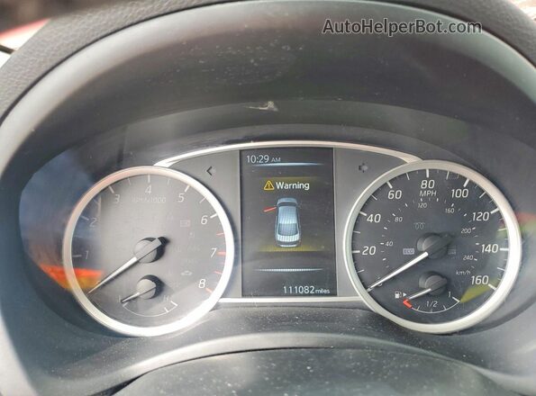 3N1AB7AP5HL717417 2017 NISSAN SENTRA Красный Вид щитка приборов
