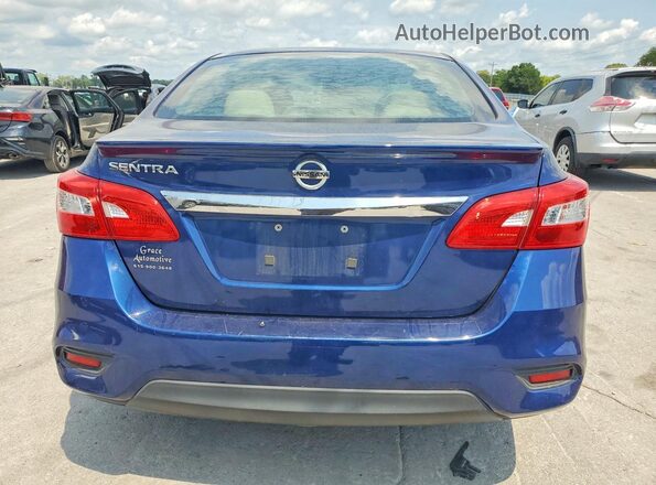 3N1AB7AP5HY214196 2017 NISSAN SENTRA Blue Rear view