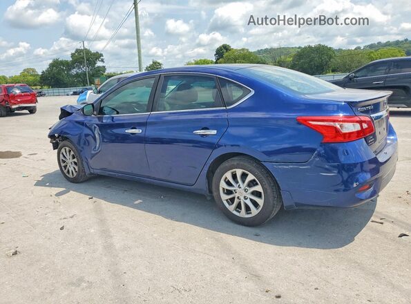 3N1AB7AP5HY214196 2017 NISSAN SENTRA Blue Rear left