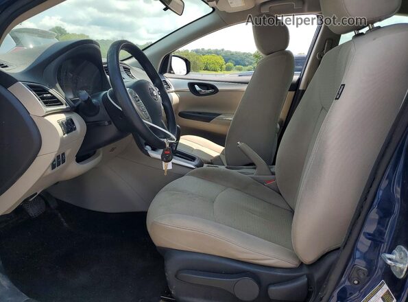 3N1AB7AP5HY214196 2017 NISSAN SENTRA Blue Front interior view