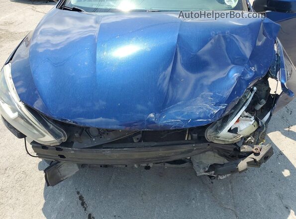 3N1AB7AP5HY214196 2017 NISSAN SENTRA Blue Rear interior view