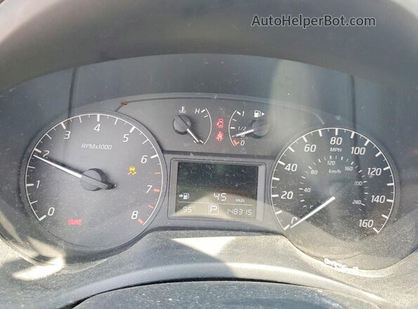 3N1AB7AP5HY214196 2017 NISSAN SENTRA Blue Instrument cluster view