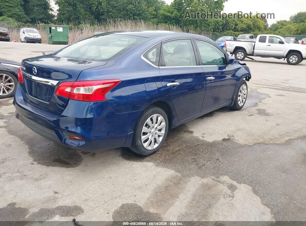 3N1AB7AP5HY214392 2017 NISSAN SENTRA Blue Tył prawy