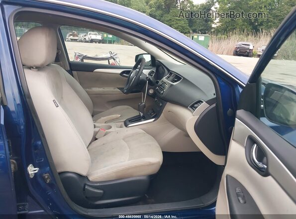 3N1AB7AP5HY214392 2017 NISSAN SENTRA Blue Widok wnętrza z przodu