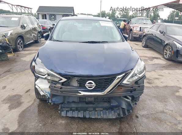 3N1AB7AP5HY214392 2017 NISSAN SENTRA Blue Widok wnętrza z tyłu