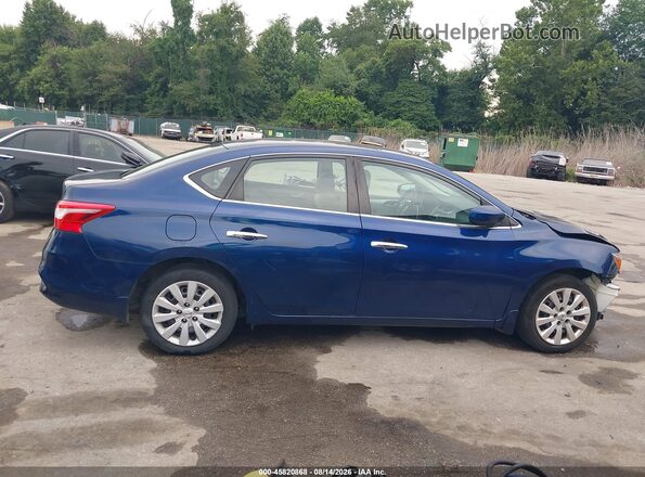 3N1AB7AP5HY214392 2017 NISSAN SENTRA Blue Widok wnętrza 360 stopni