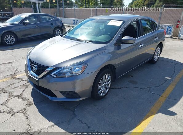 3N1AB7AP5HY220323 2017 NISSAN SENTRA Gray წინა მარცხენა ხედი სამი მეოთხედიდან