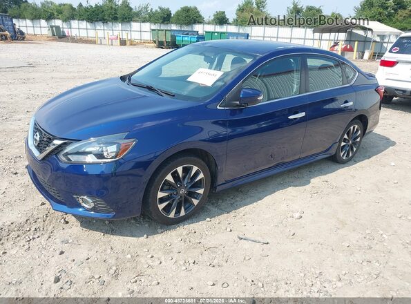 3N1AB7AP5HY261308 2017 NISSAN SENTRA Blue Передня ліва чверть