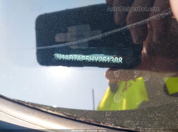 3N1AB7AP5HY261308 2017 NISSAN SENTRA Blue Вид щитка приладів