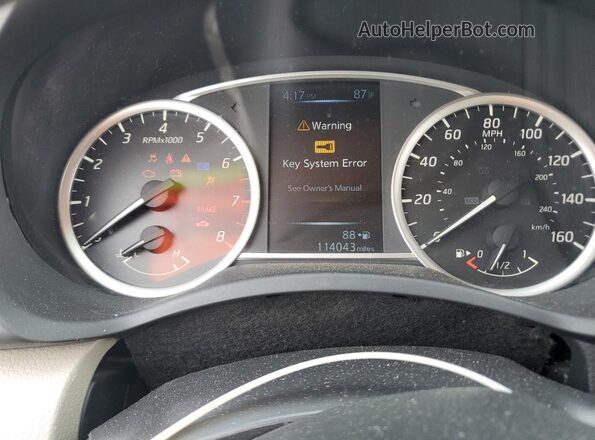 3N1AB7AP5HY277783 2017 NISSAN SENTRA White Vista del cuadro de instrumentos