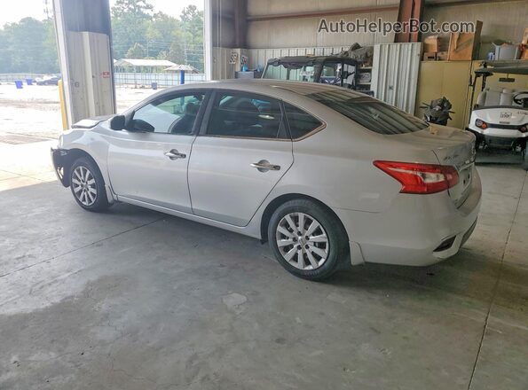 3N1AB7AP5HY284118 2017 NISSAN SENTRA Silver Trasero izquierdo
