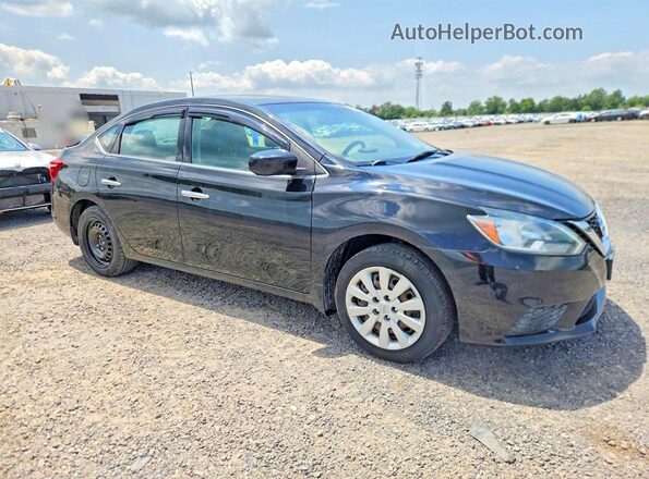 3N1AB7AP5HY302911 2017 NISSAN SENTRA Black Przód prawy