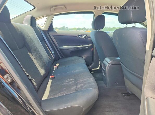 3N1AB7AP5HY302911 2017 NISSAN SENTRA Black Widok tylnych siedzeń