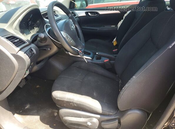 3N1AB7AP5HY309177 2017 NISSAN SENTRA Black Front interior view