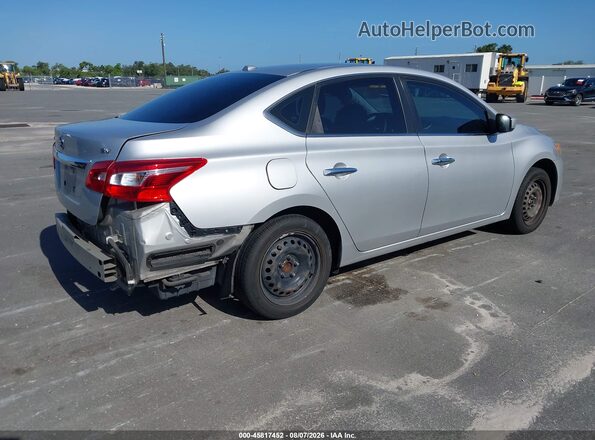 3N1AB7AP5HY359903 2017 NISSAN SENTRA Серебряный Задняя правая четверть