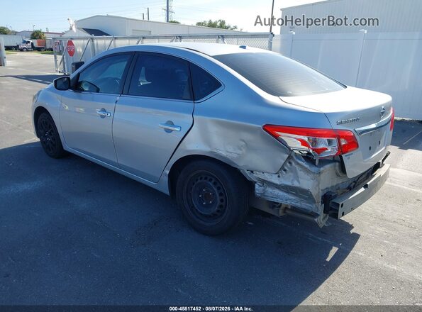 3N1AB7AP5HY359903 2017 NISSAN SENTRA Серебряный Задняя левая четверть